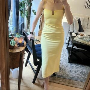 Size 2 Antonio Melani Butter Yellow Dress